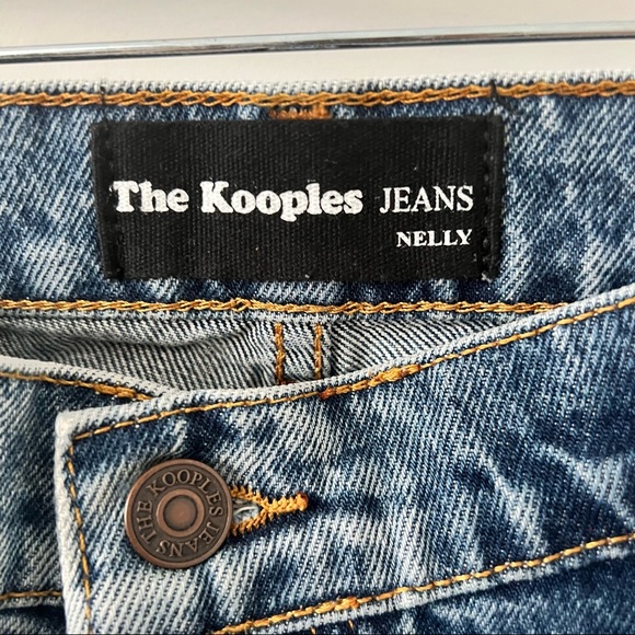 The Kooples Wide Straight Leg Nelly Cropped Jeans Size 28 - Picture 3 of 3